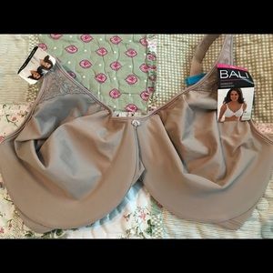 BALI Minimizer Underwire 40DDD Tan Bra